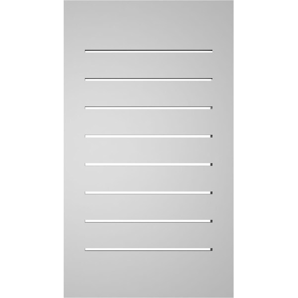 Ekena Millwork Vertical Surface Mount PVC Gable Vent: Functional, w/ 2"W x 2"P Brickmould Sill Frame, 16"W x 28"H - GVPVE16X2803SF