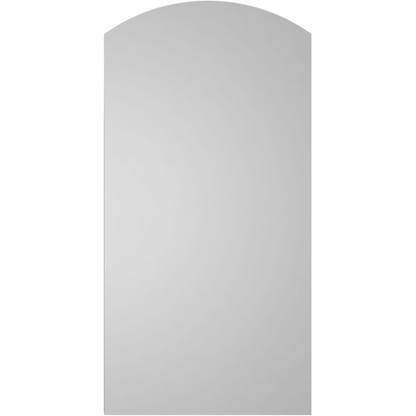 Ekena Millwork Arch Top Surface Mount PVC Gable Vent: Functional, w/ 2"W x 2"P Brickmould Sill Frame, 16"W x 32"H - GVPAR16X3203SF