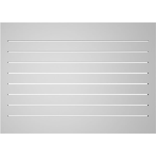 Ekena Millwork Vertical Surface Mount PVC Gable Vent: Functional, w/ 2"W x 1-1/2"P Brickmould Frame, 42"W x 30"H - GVPVE42X3002SF