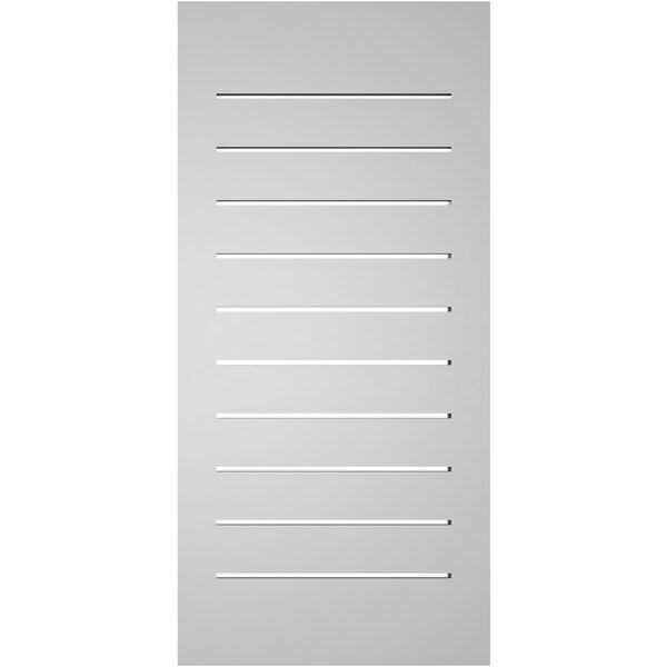 Ekena Millwork Vertical Surface Mount PVC Gable Vent: Functional, w/ 2"W x 1-1/2"P Brickmould Frame, 16"W x 34"H - GVPVE16X3402SF