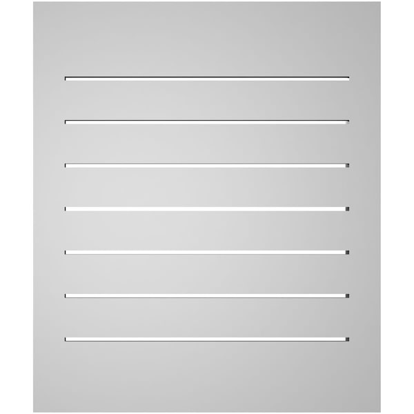 Ekena Millwork Vertical Surface Mount PVC Gable Vent: Functional, w/ 2"W x 2"P Brickmould Sill Frame, 22"W x 26"H - GVPVE22X2603SF
