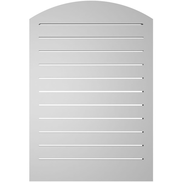 Ekena Millwork Arch Top Surface Mount PVC Gable Vent: Non-Functional, w/2"W x 1-1/2"P Brickmould Frame, 26"W x 36"H - GVPAR26X3602SN