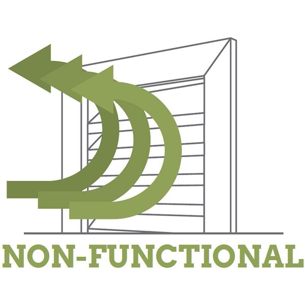Ekena Millwork Vertical Surface Mount PVC Gable Vent w/ 2"W x 2"H , Brickmould Sill Frame, 16"W x 32"H - GVPVE16X3203SN