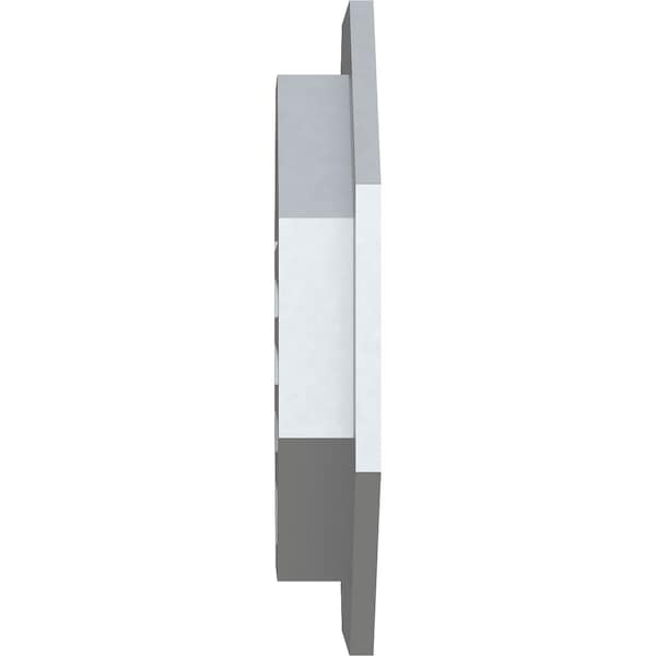 Ekena Millwork Octagonal Gable Vent Functional, PVC Gable Vent w/ 1" x 4" Flat Trim Frame, 32"W x 32"H - GVPOC32X3201FUN
