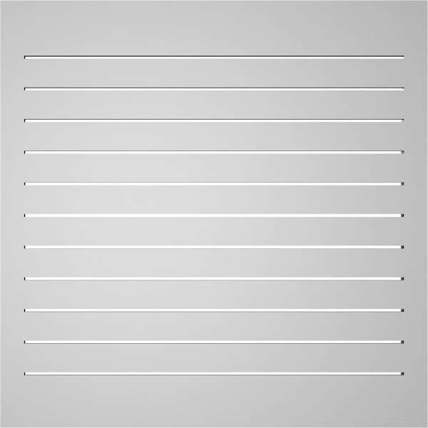 Ekena Millwork Vertical Surface Mount PVC Gable Vent: Functional, w/ 2"W x 1-1/2"P Brickmould Frame, 36"W x 36"H - GVPVE36X3602SF