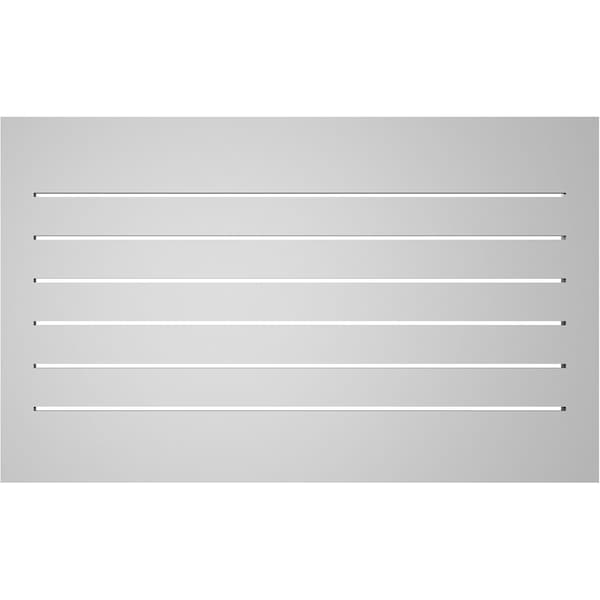 Ekena Millwork Vertical Surface Mount PVC Gable Vent: Functional, w/ 2"W x 2"P Brickmould Sill Frame, 36"W x 22"H - GVPVE36X2203SF