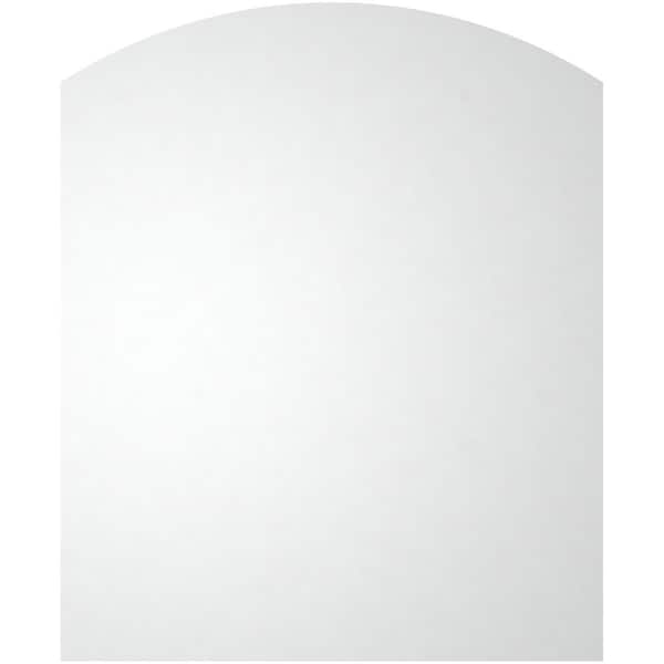 Ekena Millwork Arch Top Surface Mount PVC Gable Vent: Functional, w/ 3-1/2"W x 1"P Standard Frame, 28"W x 34"H - GVPAR28X3401SF