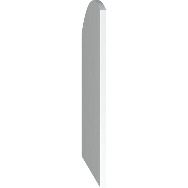 Ekena Millwork Arch Top Surface Mount PVC Gable Vent: Functional, w/ 3-1/2"W x 1"P Standard Frame, 28"W x 34"H - GVPAR28X3401SF