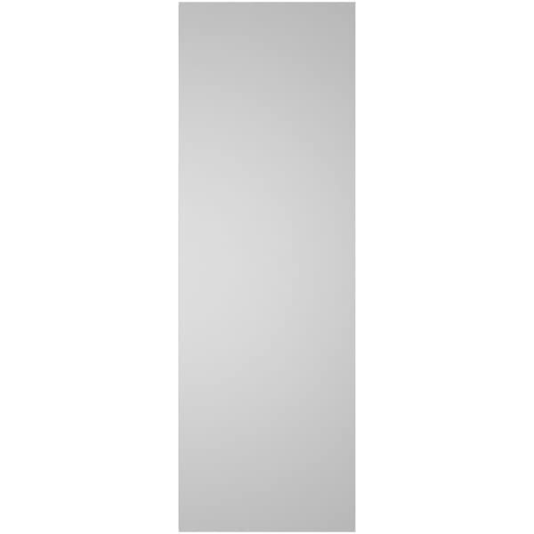 Ekena Millwork Vertical Surface Mount PVC Gable Vnt: Non-Functional, w/2"W x 1-1/2"H, Brickmould Frame, 14"W x 42"H - GVPVE14X4202SN