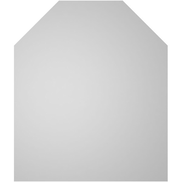Ekena Millwork Octagonal Top Surface Mount PVC Gable Vent w/ 2"W x 1-1/2"P Brickmould Frame, 34"W x 40"H - GVPOT34X4002SN