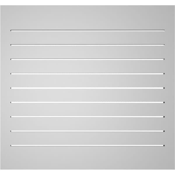 Ekena Millwork Vertical Surface Mount PVC Gable Vent: Functional, w/ 2"W x 1-1/2"P Brickmould Frame, 34"W x 32"H - GVPVE34X3202SF