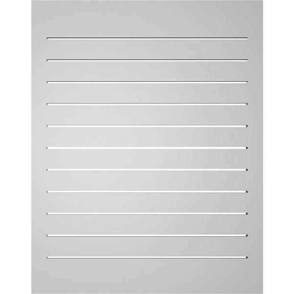 Ekena Millwork Vertical Surface Mount PVC Gable Vent: Functional, w/ 2"W x 2"P Brickmould Sill Frame, 30"W x 38"H - GVPVE30X3803SF