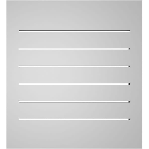 Ekena Millwork Vertical Surface Mount PVC Gable Vent: Functional, w/ 2"W x 2"P Brickmould Sill Frame, 22"W x 24"H - GVPVE22X2403SF