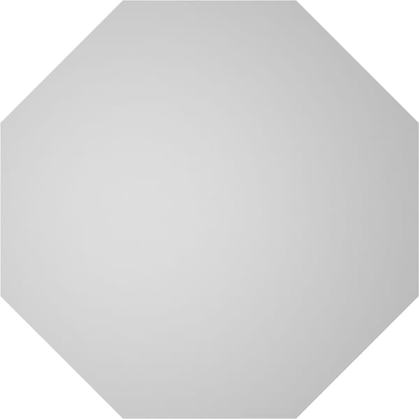 Ekena Millwork Octagonal Surface Mount PVC Gable Vent w/ 2"W x 1-1/2"P Brickmould Frame, 30"W x 30"H - GVPOC30X3002SN