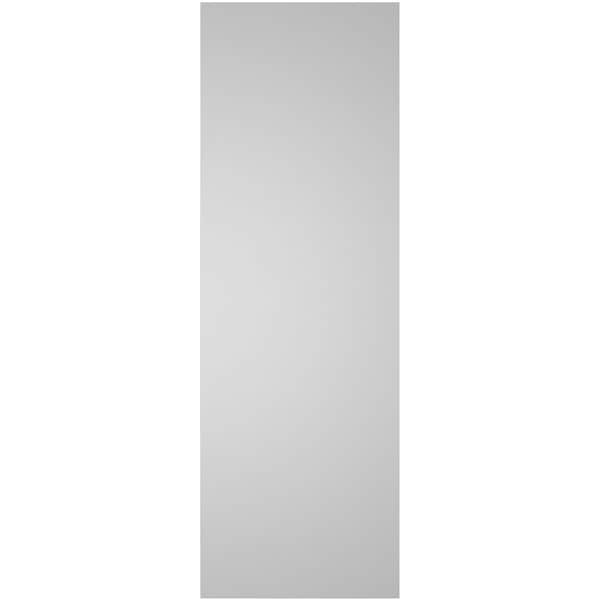 Ekena Millwork Vertical Surface Mount PVC Gable Vnt: Non-Functional, w/2"W x 1-1/2"H, Brickmould Frame, 12"W x 36"H - GVPVE12X3602SN