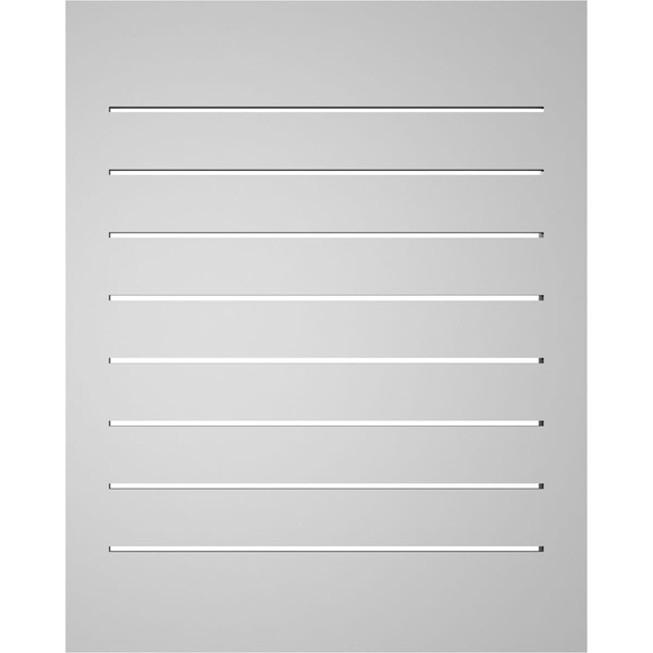 Ekena Millwork Vertical Surface Mount PVC Gable Vent: Functional, w/ 2"W x 2"P Brickmould Sill Frame, 24"W x 30"H - GVPVE24X3003SF