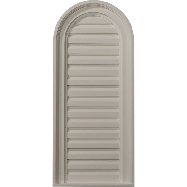 Ekena Millwork Cathedral Gable Vent Louver, Non-Functional, 14"W x 32"H x 1 1/8"P - GVCA14X32D