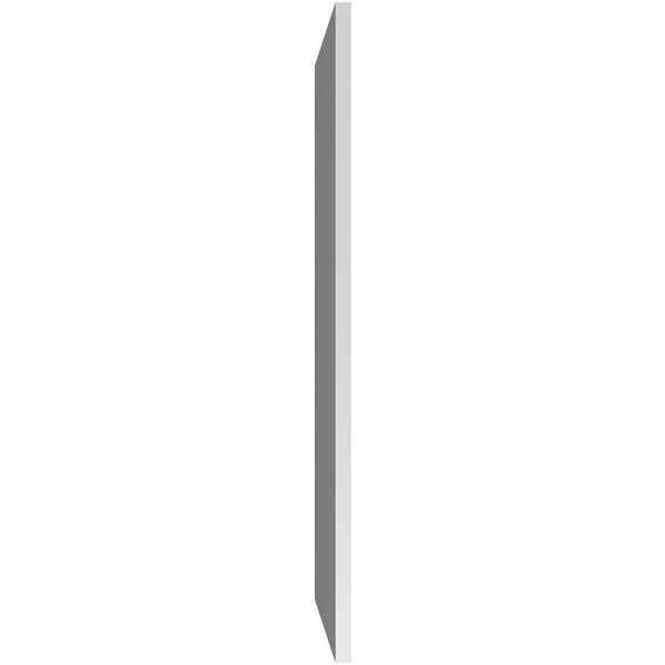 Ekena Millwork Vertical Surface Mount PVC Gable Vent: Non-Functional, w/ 3-1/2"W x 1"P Standard Frame, 16"W x 42"H - GVPVE16X4201SN