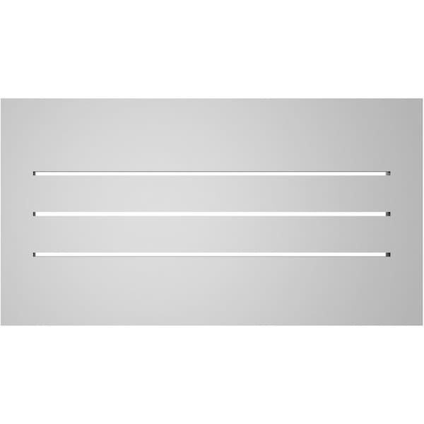 Ekena Millwork Vertical Surface Mount PVC Gable Vent: Functional, w/ 2"W x 1-1/2"P Brickmould Frame, 26"W x 14"H - GVPVE26X1402SF