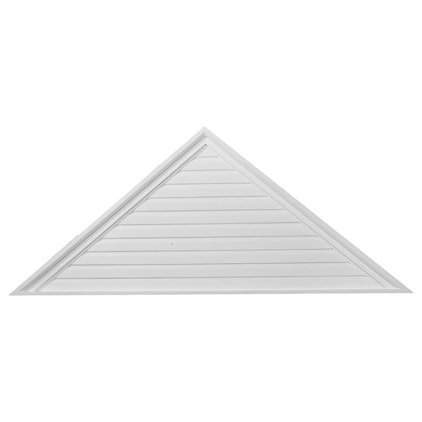 Ekena Millwork Pitch 6/12 Triangle Gable Vent, Functional, 72"W x 18"H x 2 1/4"P - GVTR72X18F