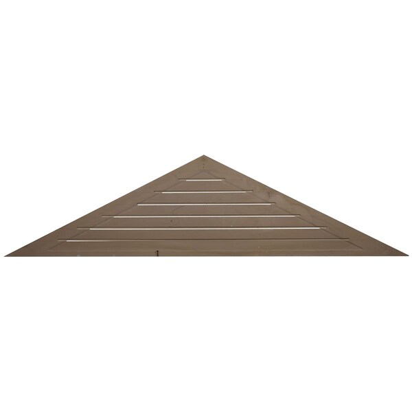 Ekena Millwork Pitch 6/12 Triangle Gable Vent, Functional, 72"W x 18"H x 2 1/4"P - GVTR72X18F