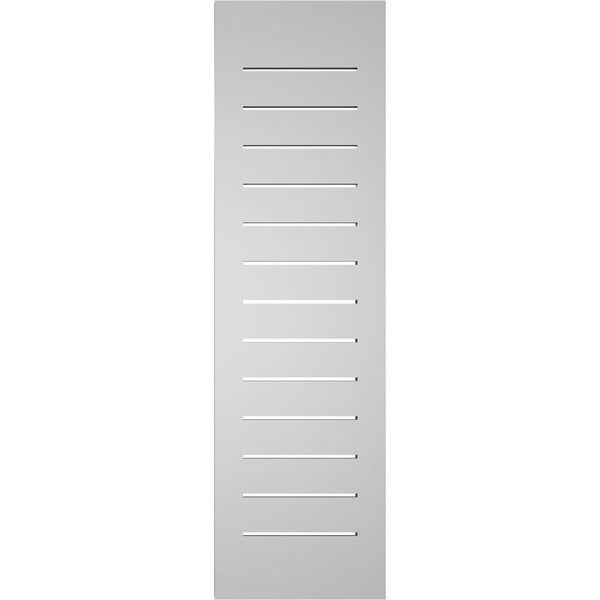 Ekena Millwork Vertical Surface Mount PVC Gable Vent: Functional, w/ 2"W x 2"P Brickmould Sill Frame, 12"W x 42"H - GVPVE12X4203SF