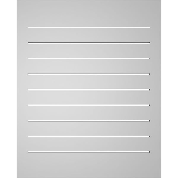 Ekena Millwork Vertical Surface Mount PVC Gable Vent: Functional, w/ 2"W x 2"P Brickmould Sill Frame, 26"W x 32"H - GVPVE26X3203SF