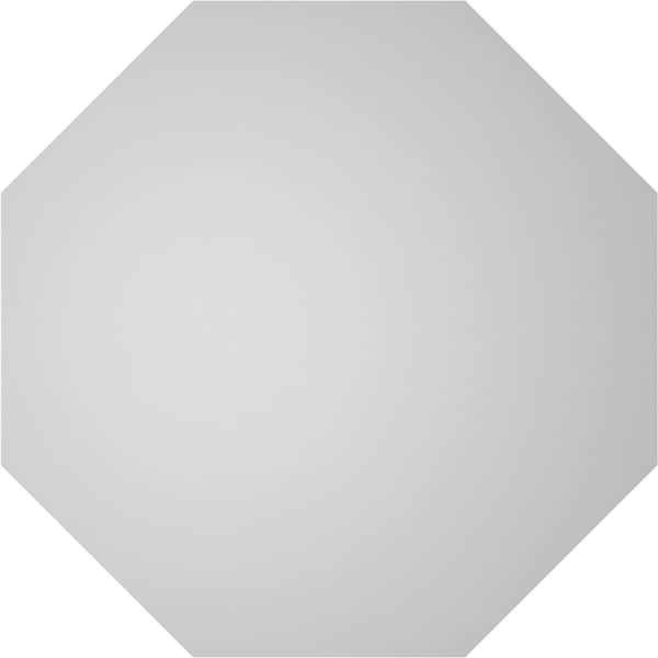 Ekena Millwork Octagonal Surface Mount PVC Gable Vent w/ 2"W x 1-1/2"P Brickmould Frame, 26"W x 26"H - GVPOC26X2602SN
