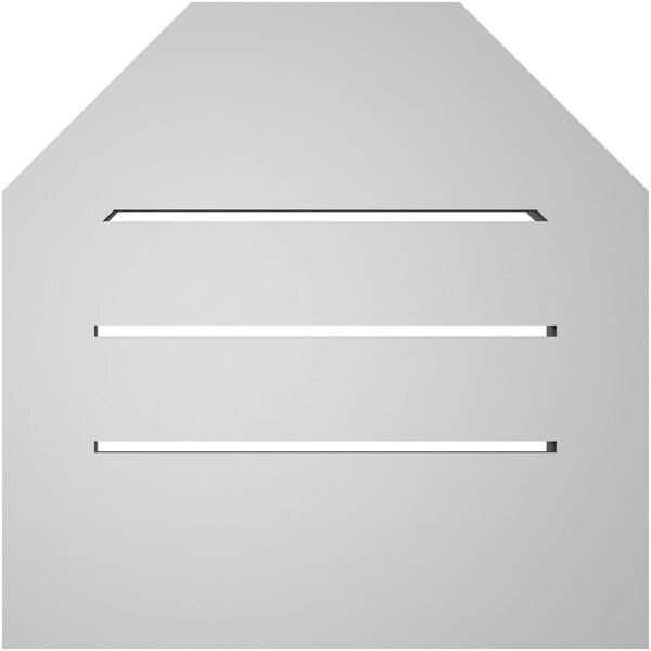Ekena Millwork Octagonal Top Surface Mount PVC Gable Vent w/ 2"W x 1-1/2"P Brickmould Frame, 14"W x 14"H - GVPOT14X1402SF