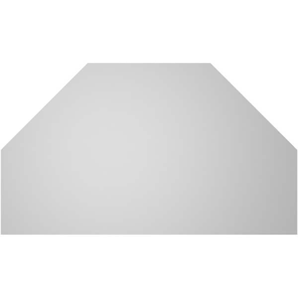 Ekena Millwork Octagonal Top Surface Mount PVC Gable Vent w/ 3-1/2"W x 1"P Standard Frame, 38"W x 22"H - GVPOT38X2201SN