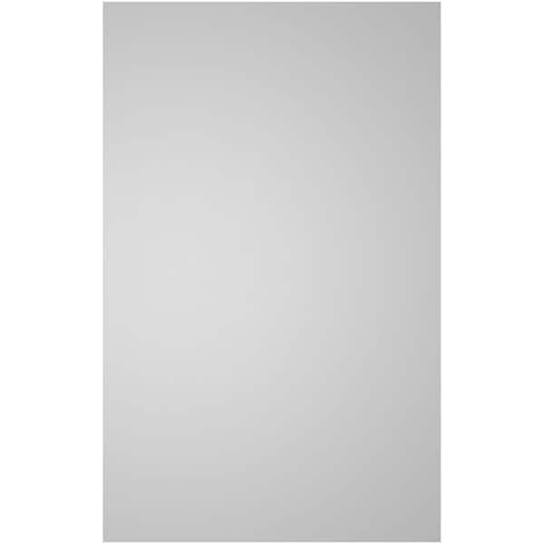 Ekena Millwork Vertical Surface Mount PVC Gable Vnt: Non-Functional, w/2"W x 1-1/2"H, Brickmould Frame, 20"W x 32"H - GVPVE20X3202SN