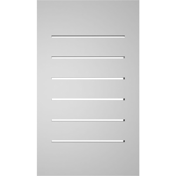 Ekena Millwork Vertical Surface Mount PVC Gable Vent: Functional, w/ 2"W x 2"P Brickmould Sill Frame, 14"W x 24"H - GVPVE14X2403SF