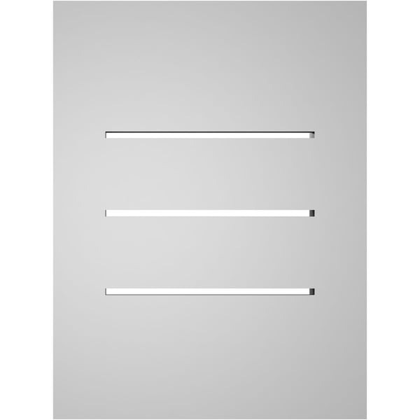 Ekena Millwork Vertical Surface Mount PVC Gable Vent: Functional, w/ 2"W x 1-1/2"P Brickmould Frame, 12"W x 16"H - GVPVE12X1602SF