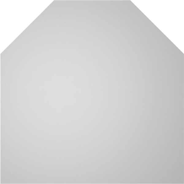 Ekena Millwork Octagonal Top Surface Mount PVC Gable Vent w/ 2"W x 1-1/2"P Brickmould Frame, 20"W x 20"H - GVPOT20X2002SN