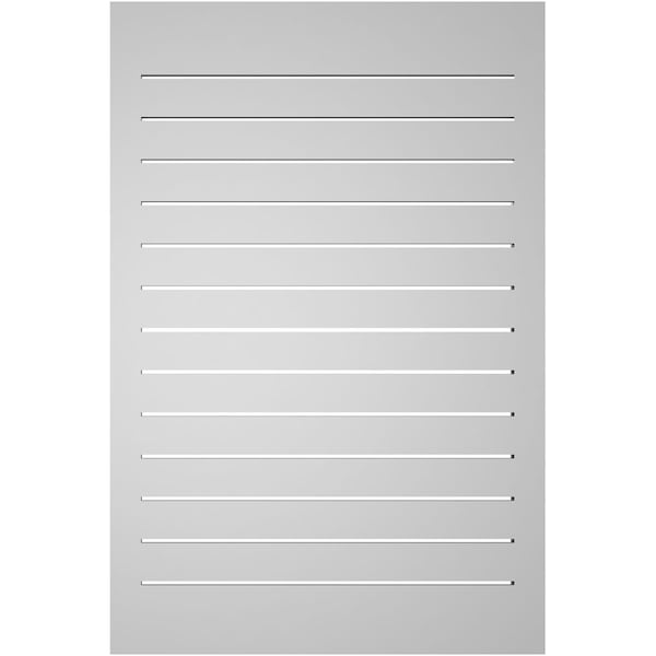 Ekena Millwork Vertical Surface Mount PVC Gable Vent: Functional, w/ 2"W x 1-1/2"P Brickmould Frame, 28"W x 42"H - GVPVE28X4202SF