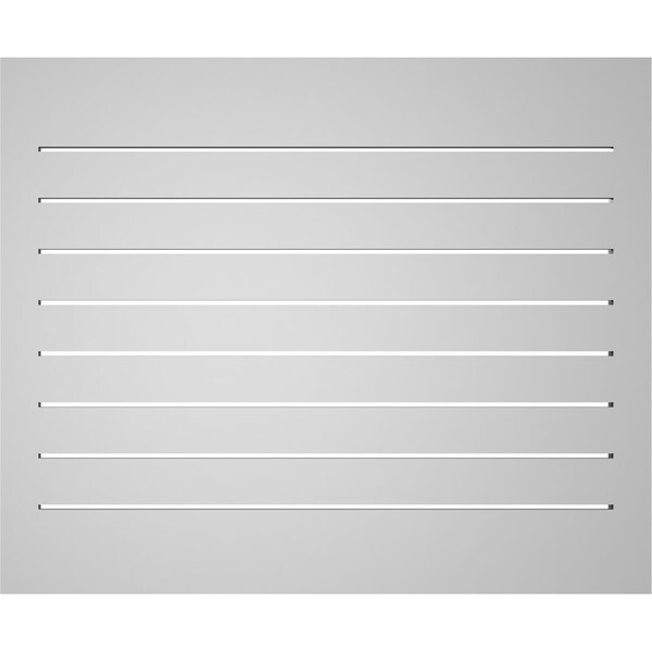 Ekena Millwork Vertical Surface Mount PVC Gable Vent: Functional, w/ 2"W x 2"P Brickmould Sill Frame, 34"W x 28"H - GVPVE34X2803SF