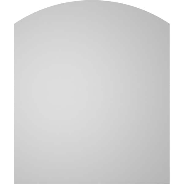 Ekena Millwork Arch Top Surface Mount PVC Gable Vent: Functional, w/ 3-1/2"W x 1"P Standard Frame, 22"W x 26"H - GVPAR22X2601SF