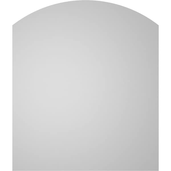 Ekena Millwork Arch Top Surface Mount PVC Gable Vent: Functional, w/ 3-1/2"W x 1"P Standard Frame, 12"W x 14"H - GVPAR12X1401SF
