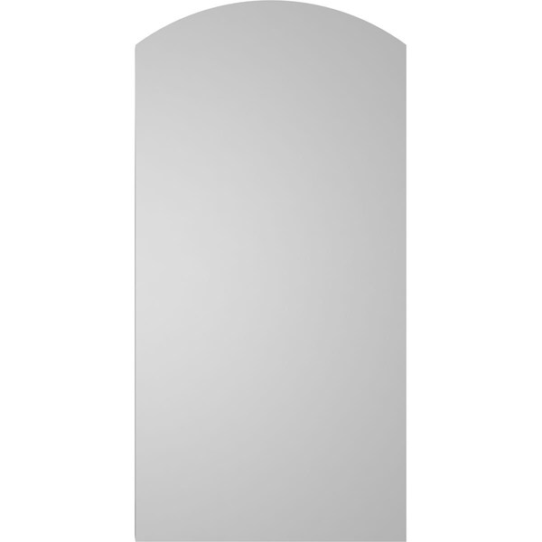 Ekena Millwork Arch Top Surface Mount PVC Gable Vent: Functional, w/ 2"W x 2"P Brickmould Sill Frame, 14"W x 28"H - GVPAR14X2803SF
