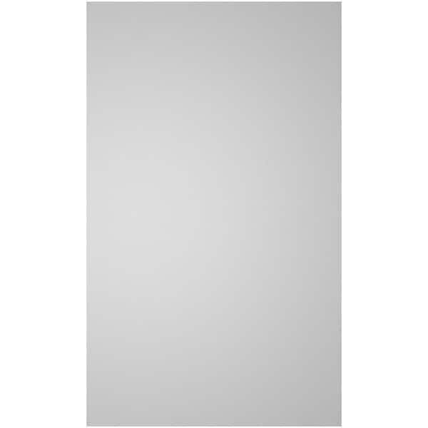Ekena Millwork Vertical Surface Mount PVC Gable Vent: Non-Functional, w/ 3-1/2"W x 1"P Standard Frame, 12"W x 20"H - GVPVE12X2001SN