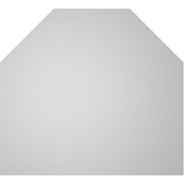 Ekena Millwork Octagonal Top Surface Mount PVC Gable Vent w/ 3-1/2"W x 1"P Standard Frame, 22"W x 20"H - GVPOT22X2001SN