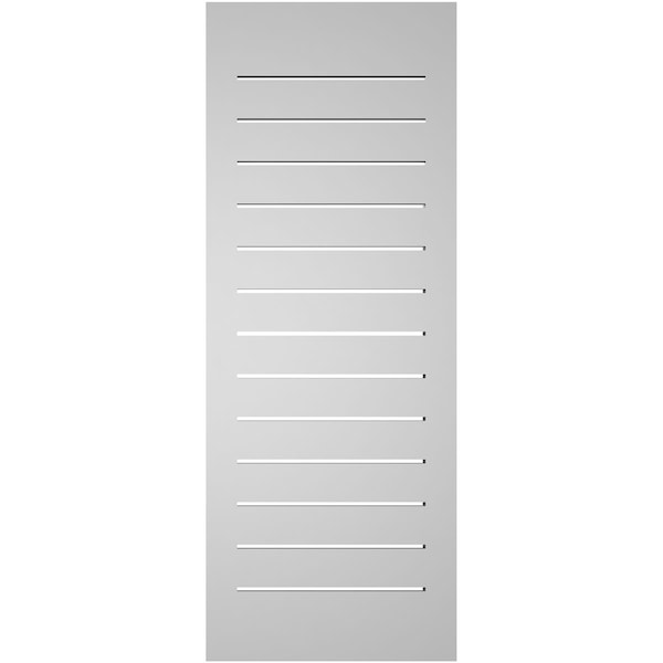 Ekena Millwork Vertical Surface Mount PVC Gable Vent: Functional, w/ 2"W x 1-1/2"P Brickmould Frame, 16"W x 42"H - GVPVE16X4202SF
