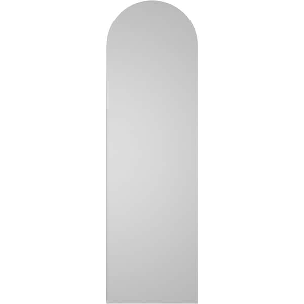Ekena Millwork Round Top Surface Mount PVC Gable Vent w/ 2"W x 2"P Brickmould Sill Frame, 12"W x 40"H - GVPRT12X4003SN
