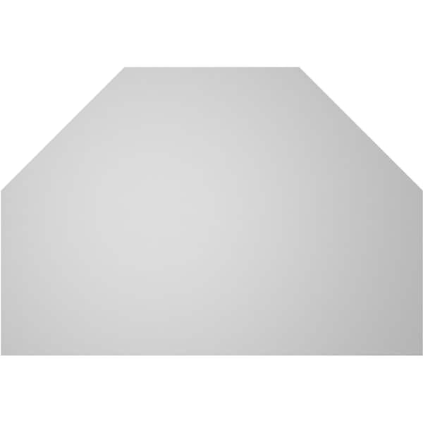 Ekena Millwork Octagonal Top Surface Mount PVC Gable Vent w/ 2"W x 1-1/2"P Brickmould Frame, 38"W x 26"H - GVPOT38X2602SN