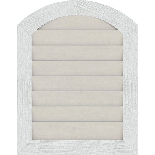 Ekena Millwork Arch Top Gable Vent Non-Functional Western Red Cedar Gable Vent w/Decorative Face Frame, 12"W x 12"H - GVWAR12X1202RDPWR