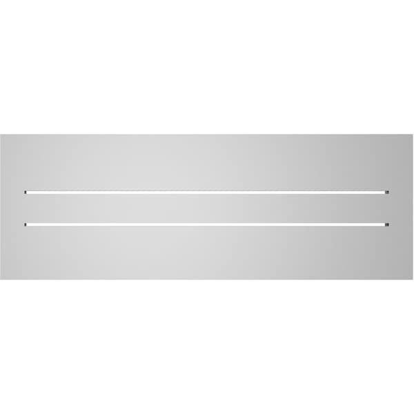 Ekena Millwork Vertical Surface Mount PVC Gable Vent: Functional, w/ 2"W x 2"P Brickmould Sill Frame, 34"W x 12"H - GVPVE34X1203SF