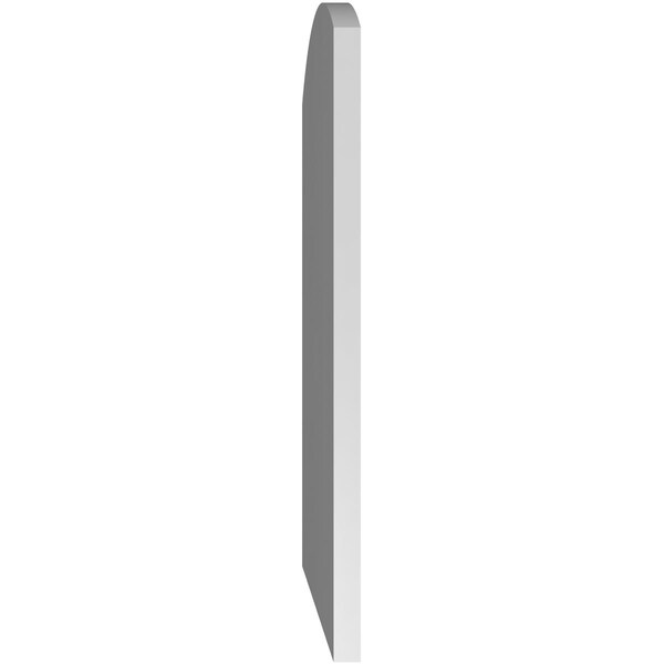 Ekena Millwork Arch Top Surface Mount PVC Gable Vent: Functional, w/ 3-1/2"W x 1"P Standard Frame, 16"W x 26"H - GVPAR16X2601SF