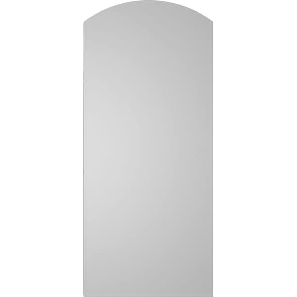 Ekena Millwork Arch Top Surface Mount PVC Gable Vent: Functional, w/ 2"W x 1-1/2"P Brickmould Frame, 14"W x 32"H - GVPAR14X3202SF