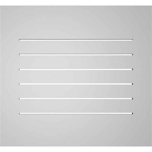 Ekena Millwork Vertical Surface Mount PVC Gable Vent: Functional, w/ 3-1/2"W x 1"P Standard Frame, 28"W x 26"H - GVPVE28X2601SF