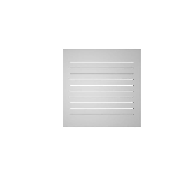 Ekena Millwork Vertical Surface Mount PVC Gable Vent: Functional, w/ 3-1/2"W x 1"P Standard Frame, 38"W x 38"H - GVPVE38X3801SF